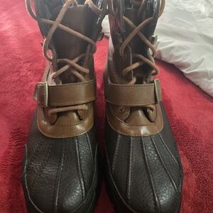 Ralph Lauren Brown and Black Men's Boots